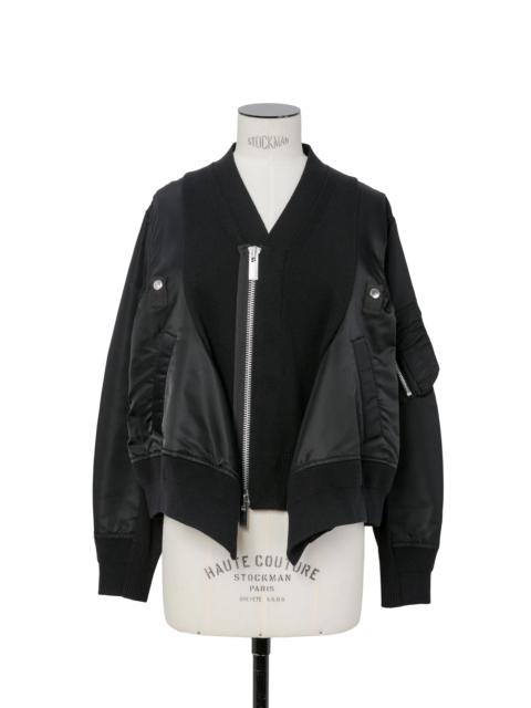 sacai Nylon Twill x Knit Cardigan