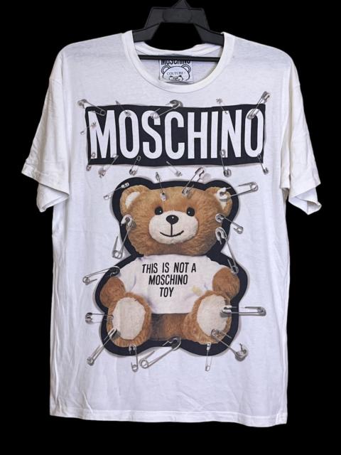 Moschino MOSCHINO SAFETY PIN TEDDY BEAR T SHIRT