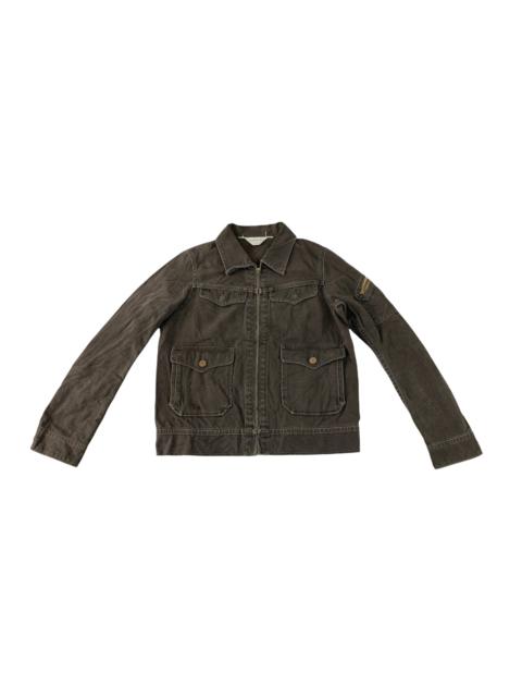 Other Designers Vintage - Vintage Trucker Jacket Americana Japan Zipper Double Pocket