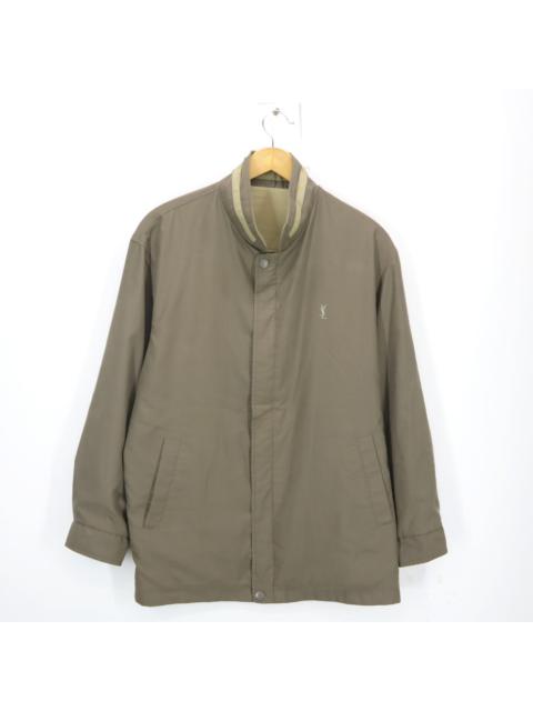 Other Designers Vintage - YSL Logo Embroidered Reversible Parka Work Windbreaker