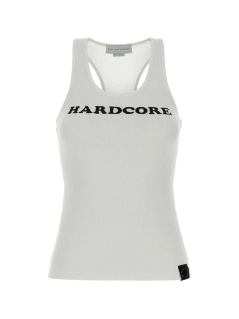 Stella McCartney Hardcore slogan cotton tank top