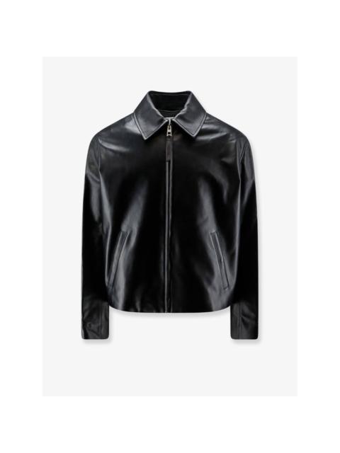 Loewe LOEWE Black Leather Jacket New & Authentic (Men's size:M;)