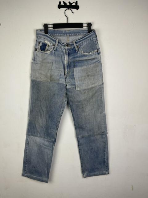Other Designers Edwin - Exotic Edwin Homeless style patch distressed denim