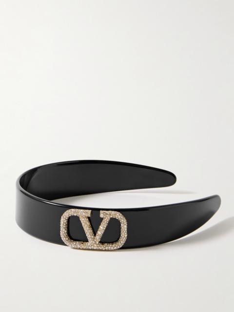 Valentino Embellished Resin Headband