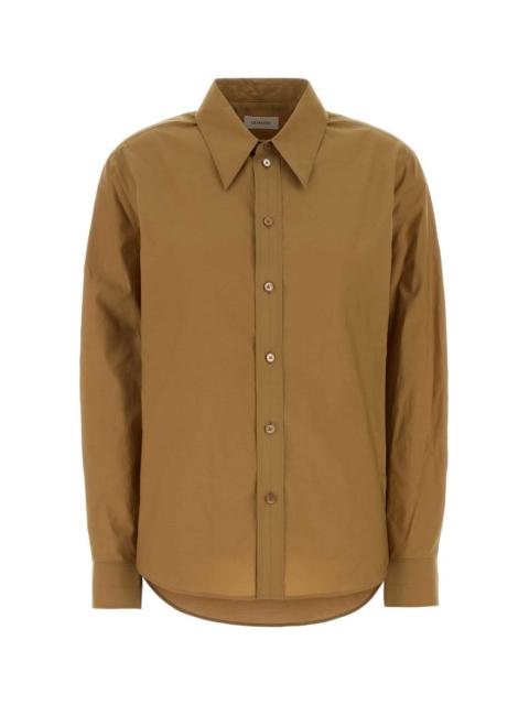 Lemaire Lemaire Women Camel Poplin Shirt