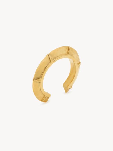 SAINT LAURENT HALO CUFF IN METAL