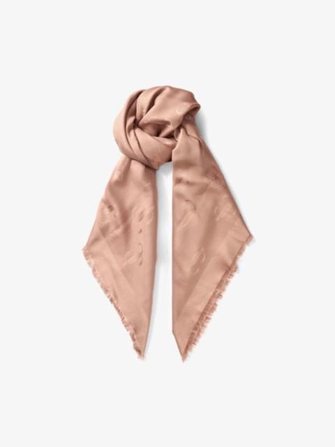 JIMMY CHOO Emani
Ballet Pink Silk and Wool Jacquard Shawl