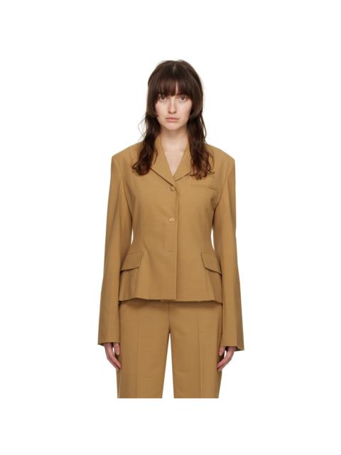 Nanushka Beige Bora Blazer