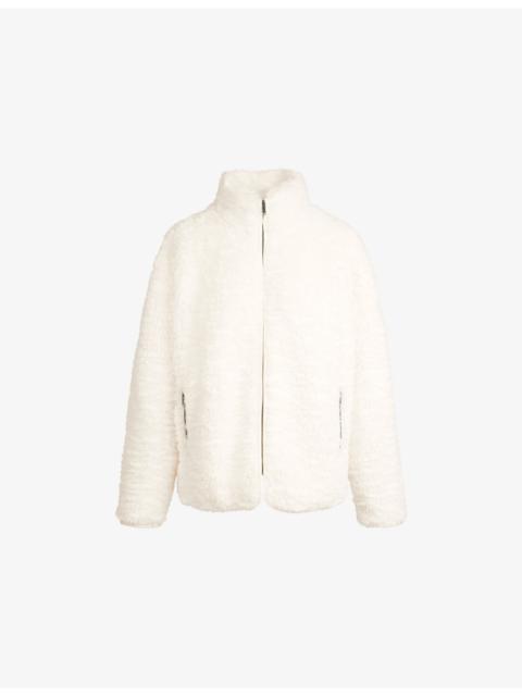 SKIMS Oversized-Fit Mock-Neck Faux-Fur Jacket