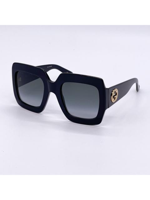 GUCCI NEW GUCCI GG0053S 001 BLACK SQUARE WOMEN’S SUNGLASSES GUCCI