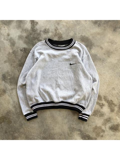 NIKE Vintage Swoosh Embroidery Ringer Sweatshirt