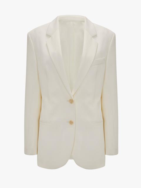 Victoria Beckham Classic Tailored Jacket In Ivory