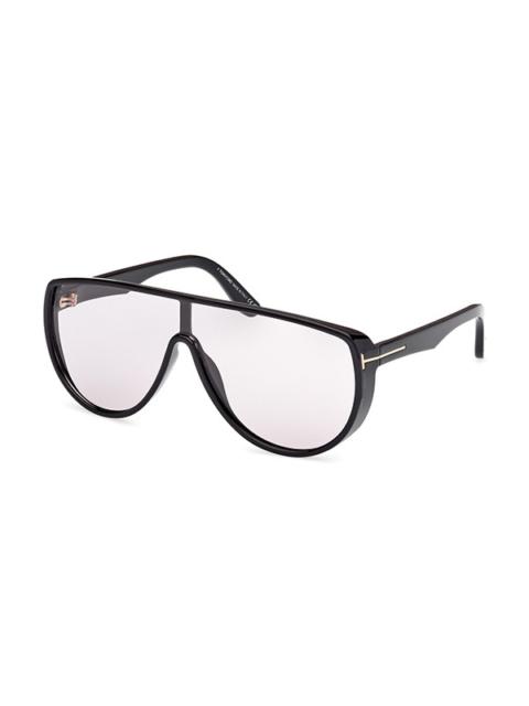 TOM FORD Tom Ford Achilles Smoke Shield Men's Sunglasses FT1182 01A 138