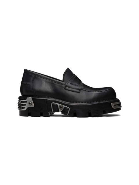 VETEMENTS Black New Rock Edition Metal Loafers