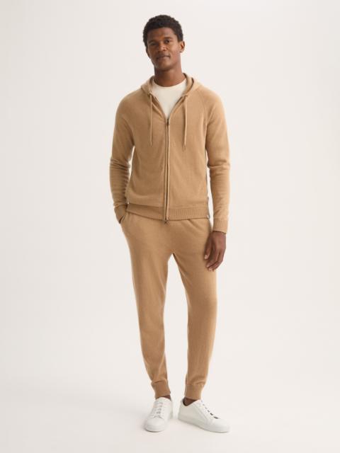 Derek Rose Men's Hoodie Finley Cashmere Camel
