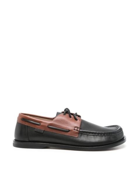 Loewe Campo leather boat shoes
