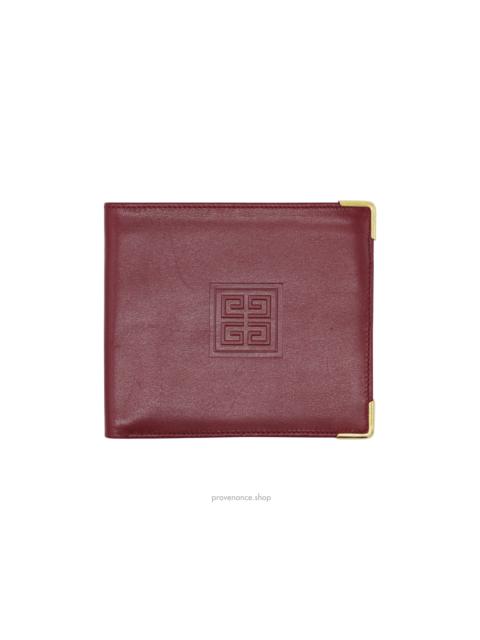 Givenchy Givenchy Bifold Wallet - Red Leather
