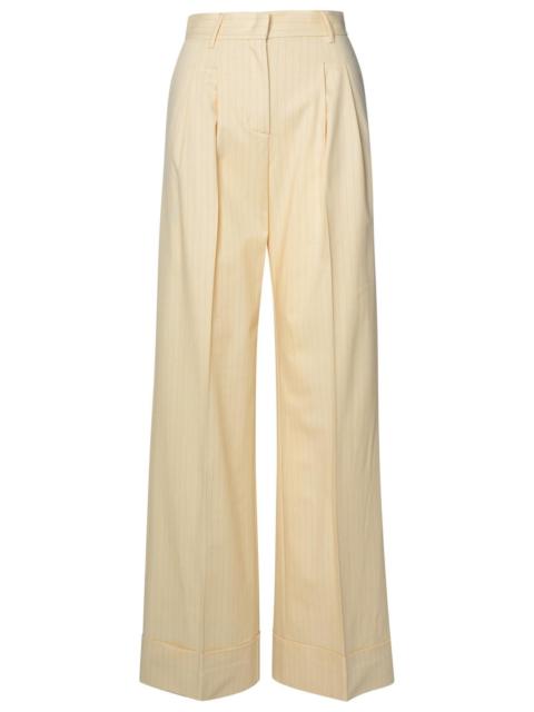 THE ANDAMANE The Andamane 'NATHALIE' Ivory Wool Blend Trousers