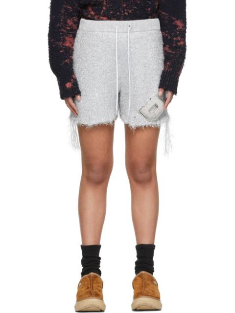 doublet Silver Metal Letter Shorts