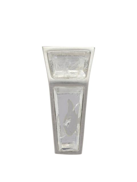 Rick Owens Rick Owens Mini Crystal Earring Silver