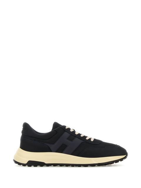 HOGAN Midnight blue leather sneakers