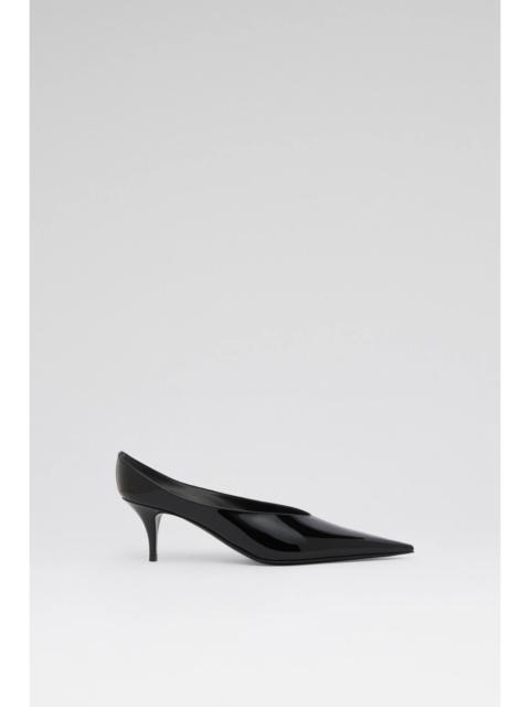 Amina Muaddi ANOK MULE 55 BLACK PATENT