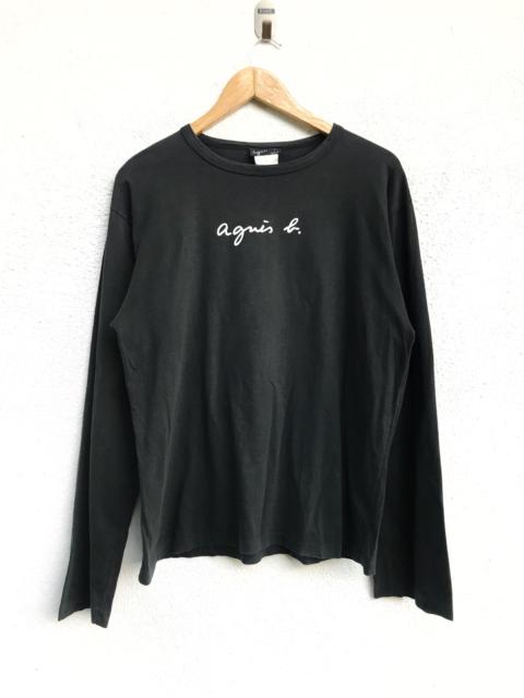 Other Designers Agnes B. - Made In France Black Logo Agnes B. Armpit 20.5”x26”