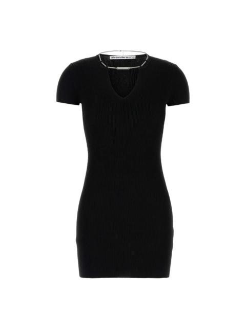 Alexander Wang ribbed short-sleeve dress