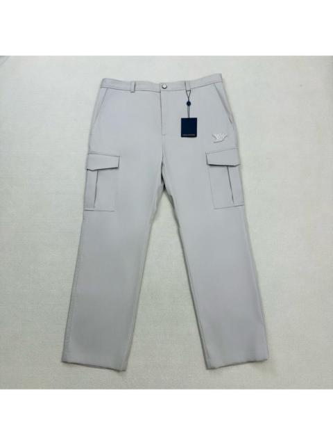 Louis Vuitton Louis Vuitton SS25 Embroidered Beaded Logo Casual Cargo Pants