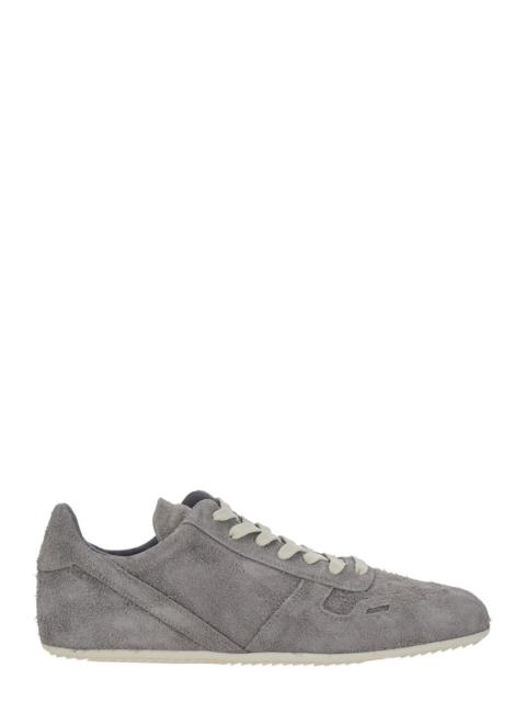 Rick Owens Rick Owens Men Minimal Sneakers With Thick Sole In Gray Tech Fabric Unisex