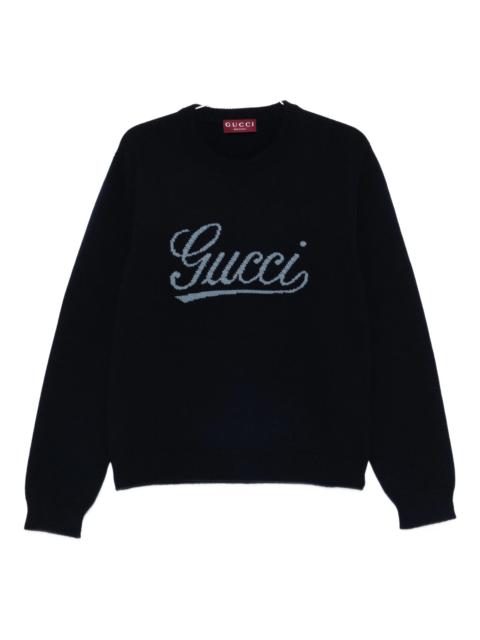 GUCCI Gucci Logo Crew-neck Sweater