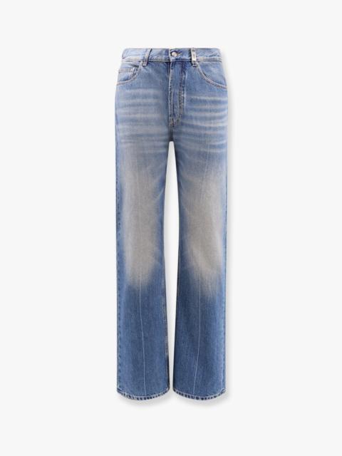 Alexander McQueen Alexander Mcqueen Washed Blue Straight Leg Jeans