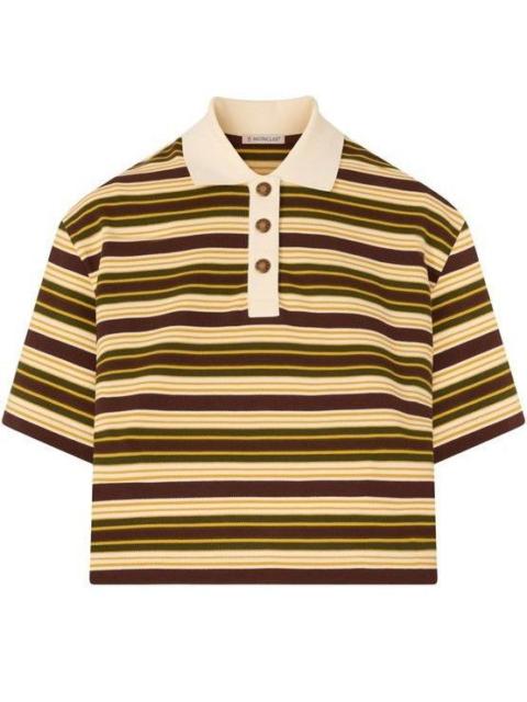 Moncler MONCLER Multicolor Striped Polo Shirt New & Authentic (Women