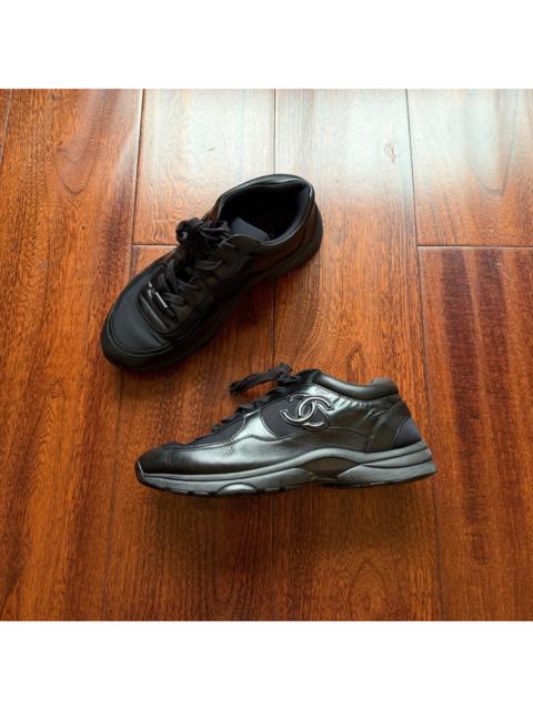 CHANEL Chanel Lambskin Black Sneakers