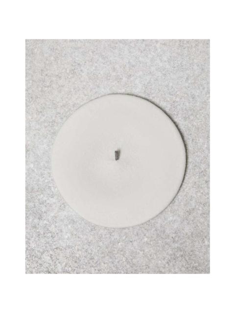 Brunello Cucinelli Brunello Cucinelli Womens White Wool Beret Hat