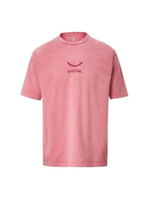 Converse Converse Jack Purcell Embroidered Sports Round Neck Short Sleeve Couple Style Pink 10020930-A03