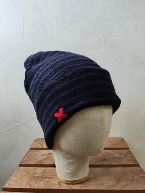 Japanese Brand - Japanese Blue Striped Beanie Hat