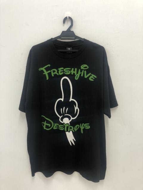 Other Designers Rare Vintage FRESHJIVE Destroys Mickey Mouse Disney Shirt