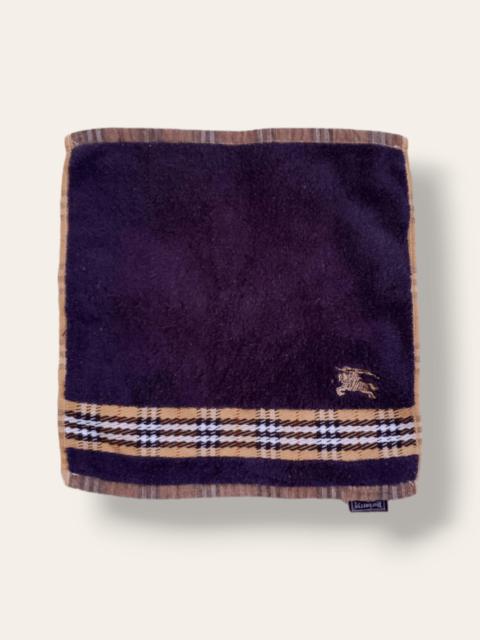 Other Designers Vintage BURBERRY London Blue Nova Checkered Hand Face Towel