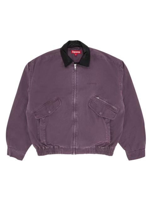 Supreme Supreme Leather Collar Utility Jacket 'Dusty Purple'