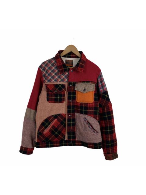 Other Designers Harris Tweed - Karl Helmut x Harris Tweet wool patchwork jacket
