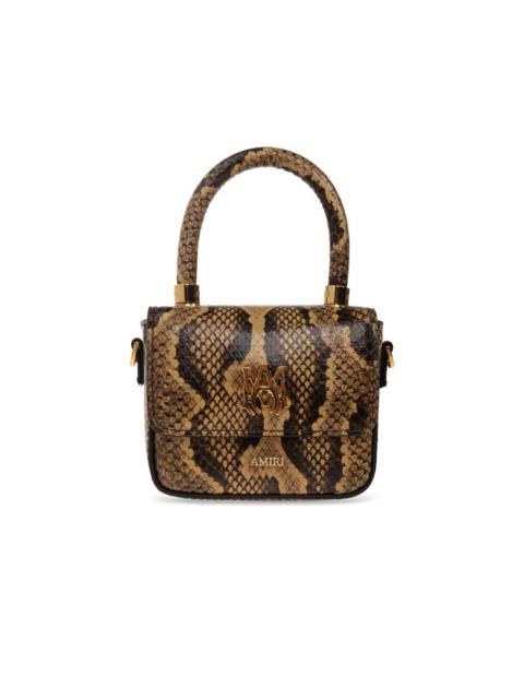 AMIRI AMIRI Nano MA Brown Leather Top Handle Bag New & Authentic