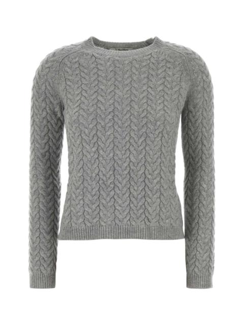 'S Max Mara S Maxmara Women Grey Wool Blend Eliane Sweater
