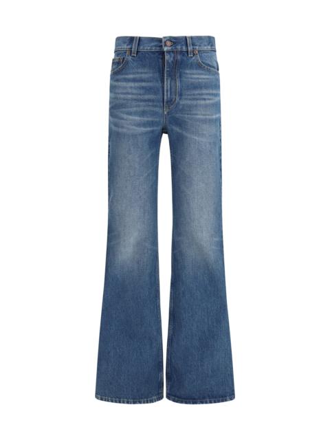 Chloé Chloé Jeans Flared In Organic Cotton Denim