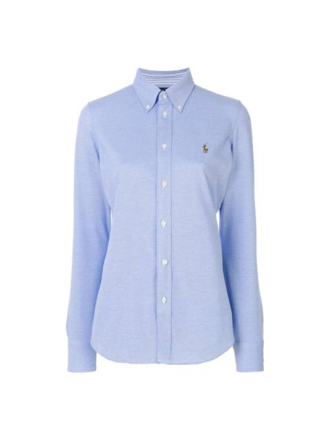 Other Designers Polo Ralph Lauren Logo Embroidered Oxford Shirt