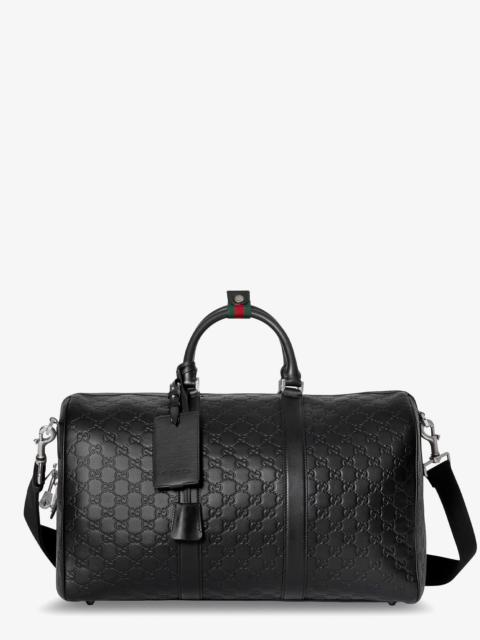 GUCCI Gucci Coated Canvas Gg Emblem Travel Bag With Gg Motif