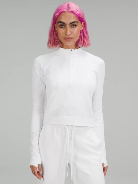 lululemon Rest Less Cropped Half Zip
