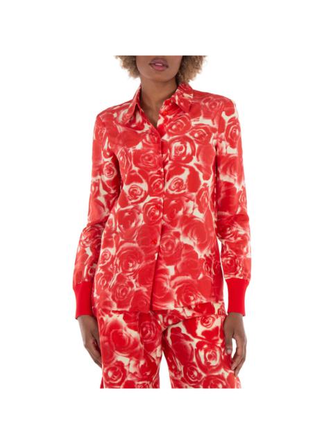 Burberry Burberry Rose Silk Button Down Shirt