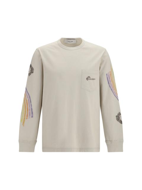 Golden Goose Golden Goose Asymmetric Print Sweatshirt Dark Heritage White