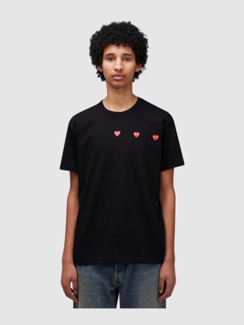 Comme des Garçons PLAY Horizontal hearts t-shirt